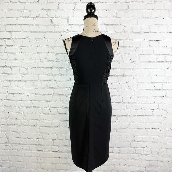 HALSTON HERITAGE NWOT Ruched Detail Dress 0 - Picture 7 of 11